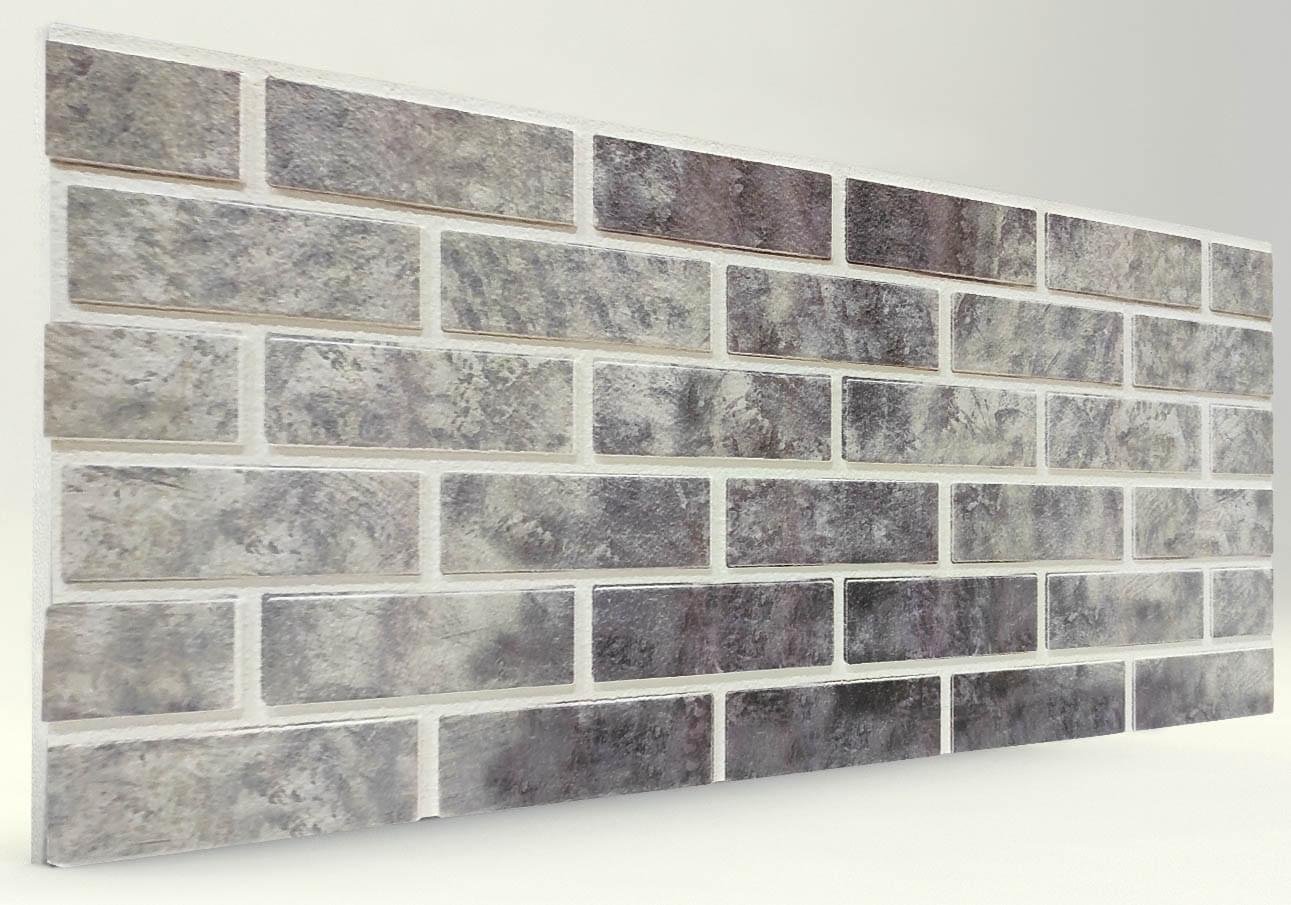 Kirli 120�lik Düz Tuğla Desenli Strafor Duvar Paneli Potre Home
